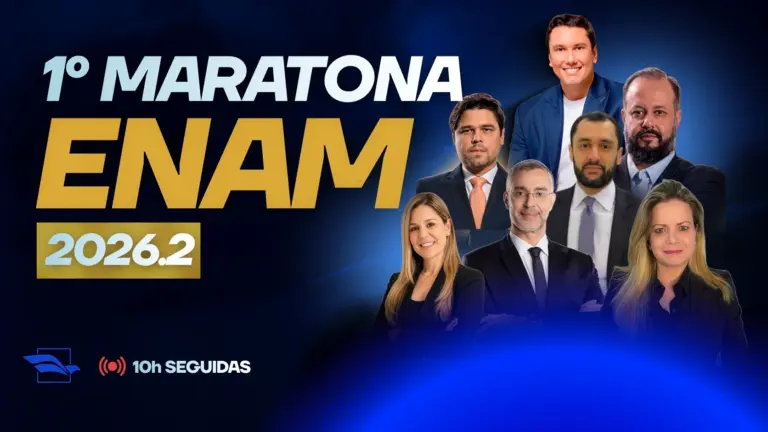 Maratona ENAM 2026.2 ao vivo: acompanhe agora a revisão gratuita do Magistrar